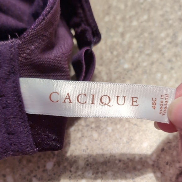 Cacique Deep Purple Bra - Picture 3 of 7